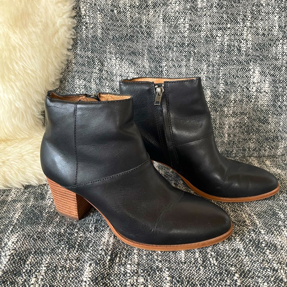Madewell Black Leather Boots